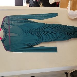 Green sheer dress